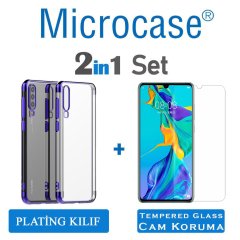 Microcase Huawei P30 Plating Silikon Kılıf + CAM (SEÇ)