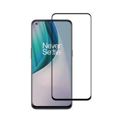 Microcase OnePlus Nord 2T Tam Kaplayan Çerçeveli Tempered Ekran Koruyucu - Siyah