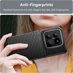 Microcase Xiaomi 14 Global Thunder Serisi Darbeye Dayanıklı Silikon Kılıf - Siyah AL3421