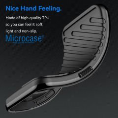 Microcase Xiaomi 14 Global Thunder Serisi Darbeye Dayanıklı Silikon Kılıf - Siyah AL3421