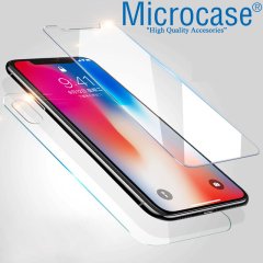 Microcase iPhone X Ön Arka Set Tempered Glass Cam Ekran Koruma