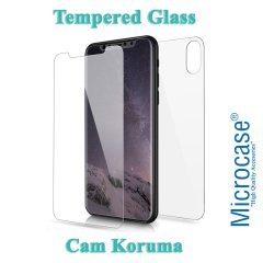 Microcase iPhone X Ön Arka Set Tempered Glass Cam Ekran Koruma
