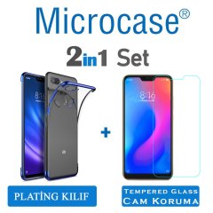 Microcase Xiaomi Mi 8 Lite Plating Silikon Kılıf + CAM (SEÇ)