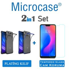 Microcase Xiaomi Mi 8 Lite Plating Silikon Kılıf + CAM (SEÇ)
