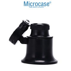 Microcase Saatçi Tamirci Göz Büyüteci 20X Işıklı Siyah - AL2450