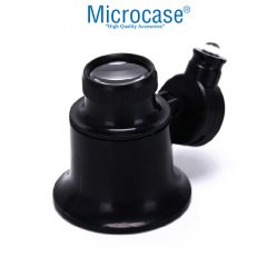 Microcase Saatçi Tamirci Göz Büyüteci 20X Işıklı Siyah - AL2450