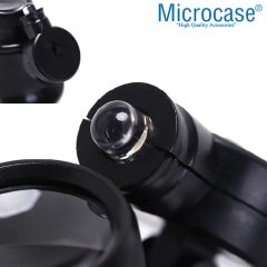 Microcase Saatçi Tamirci Göz Büyüteci 20X Işıklı Siyah - AL2450