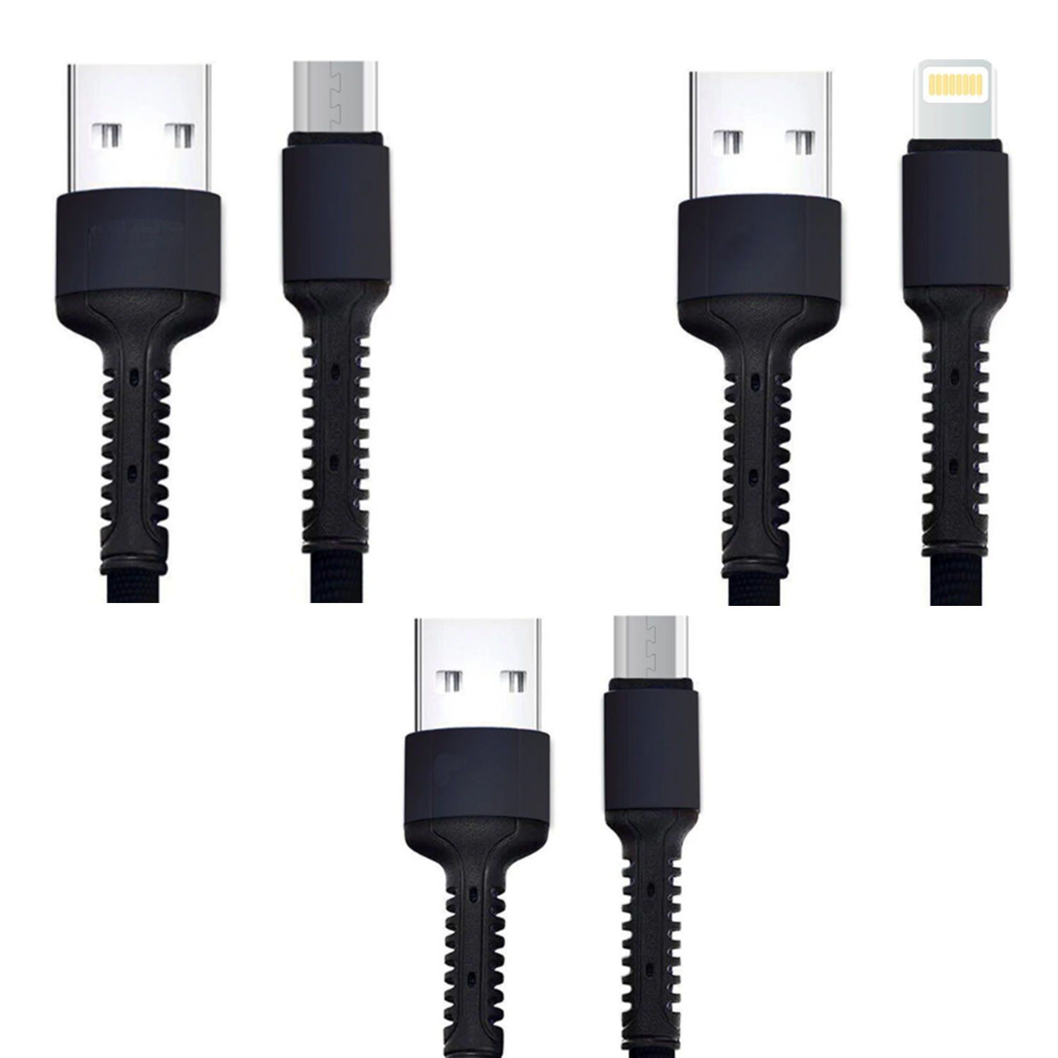 Microcase 6A Hızlı Şarj Kablo 100CM Micro-Type c Uyumlu - Lightning AL4032