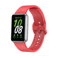 Microcase Samsung Galaxy Fit 3 ile Uyumlu Delikli Silikon Kordon Kayış - KY6543