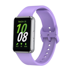Microcase Samsung Galaxy Fit 3 ile Uyumlu Delikli Silikon Kordon Kayış - KY6543