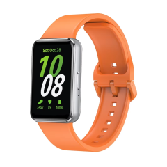 Microcase Samsung Galaxy Fit 3 ile Uyumlu Delikli Silikon Kordon Kayış - KY6543
