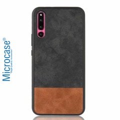 Microcase Huawei Magic 2 Kadife Kumaş ve Deri Efektli Kılıf