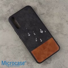 Microcase Huawei Magic 2 Kadife Kumaş ve Deri Efektli Kılıf