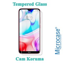 Microcase Xiaomi Redmi 8 Alfa Serisi Armor Standlı Perfect Koruma Kılıf - Siyah + Tempered Glass Cam Koruma