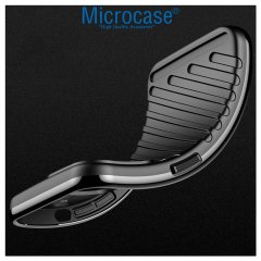 Microcase Samsung Galaxy S22 Ultra 5G Thunder Serisi Darbeye Dayanıklı Silikon Kılıf - Siyah