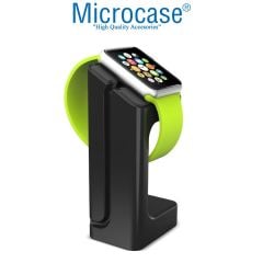 Microcase Apple Watch Series 10 42mm / 46 mm için Masaüstü Şarj Standı Dock - AL3074 Siyah