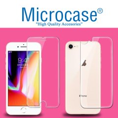 Microcase iPhone 8 Ön Arka Set Tempered Glass Cam Ekran Koruma