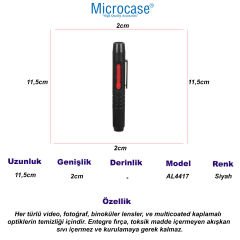 Microcase Kamera Lens Objektif Temizleme Kalemi Toz Kir Fırçası AL4417