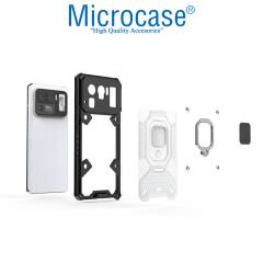 Microcase Xiaomi 11 Ultra Capsule Serisi Kayış Askılı Yüzük Standlı Armor Kılıf - AL8119
