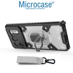 Microcase Xiaomi 11 Ultra Capsule Serisi Kayış Askılı Yüzük Standlı Armor Kılıf - AL8119