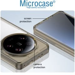 Microcase Xiaomi 13 Ultra Shield Serisi Darbeye Dayanıklı Köşe Korumalı Yarı Esnek Plastik TPU Kılıf - AL8100