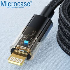 Microcase Smart Chip Akıllı Lightning USB Şarj ve Data Kablosu 1m - AL3197