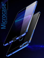 Huawei P Smart Plating Series Soft Silikon Kılıf + Tempered Cam