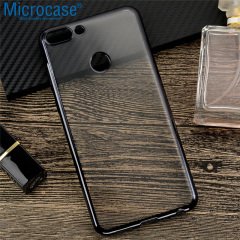 Huawei P Smart Plating Series Soft Silikon Kılıf + Tempered Cam