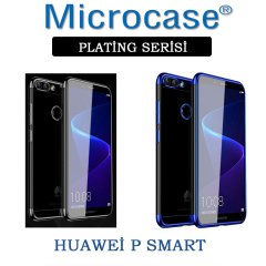 Huawei P Smart Plating Series Soft Silikon Kılıf + Tempered Cam