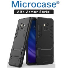 Microcase Huawei Mate 20 Pro Alfa Serisi Armor Stand Kılıf + CAM