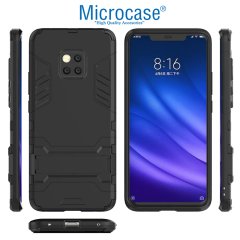 Microcase Huawei Mate 20 Pro Alfa Serisi Armor Stand Kılıf + CAM