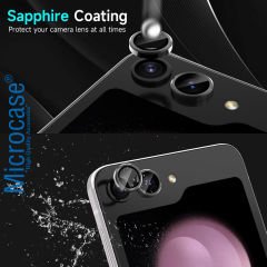 Microcase Samsung Galaxy Z Flip 6 Kamera Camı Lens Koruyucu Halka Set - AL8114