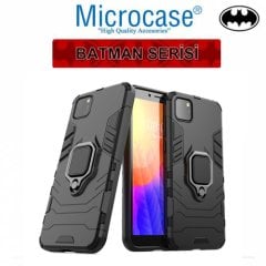 Microcase Huawei Y5P Batman Serisi Yüzük Standlı Armor Kılıf - Siyah