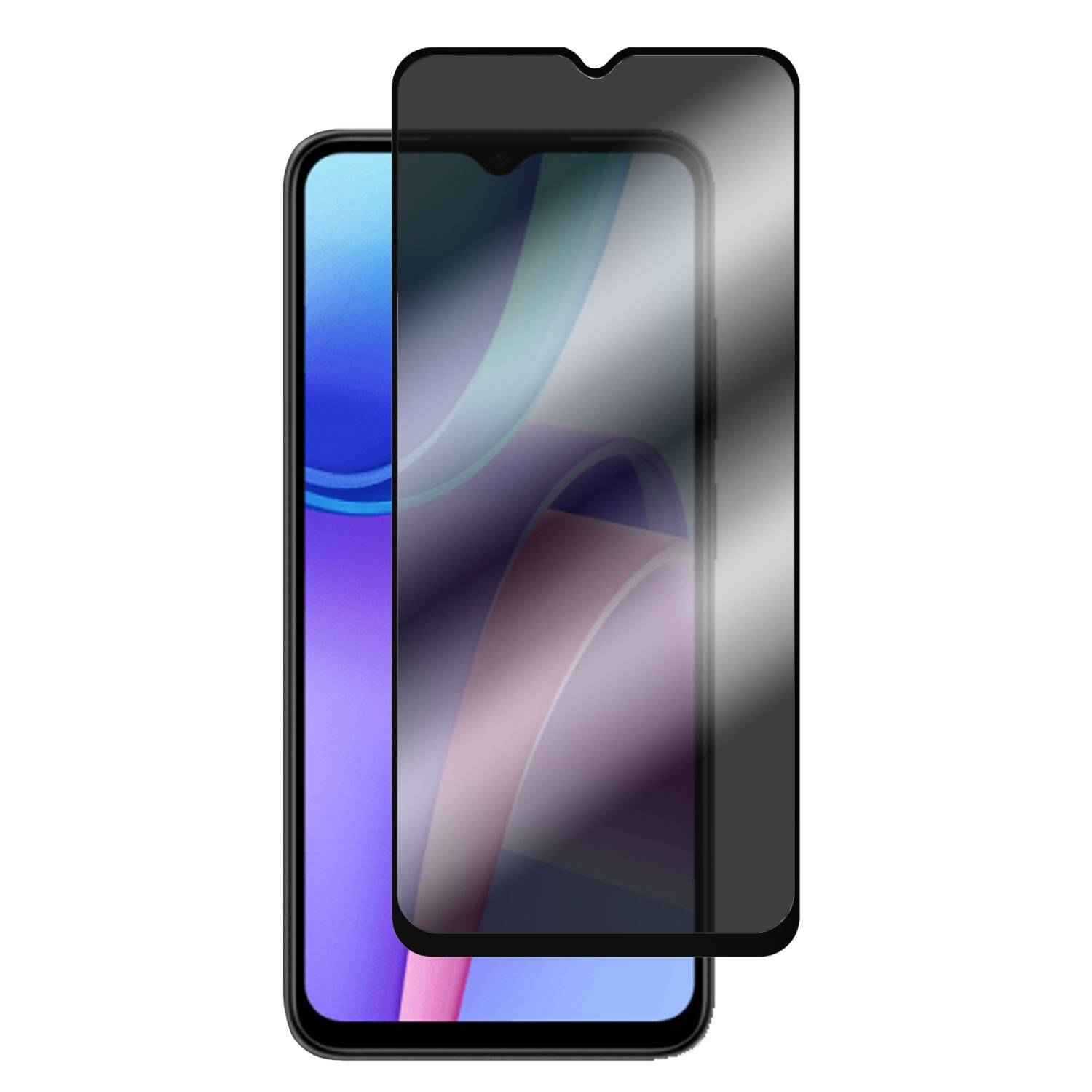 Microcase Xiaomi Redmi Note 11R Global için Privacy Gizlilik Filtreli Tam Kaplayan Cam Koruma - AL3125