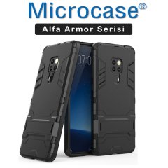 Microcase Huawei Mate 20 Alfa Serisi Armor Standlı Kılıf + CAM