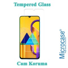 Microcase Samsung Galaxy M30S Premium Matte Silikon Kılıf + Tempered Glass Cam Koruma