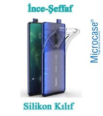 Microcase Xiaomi Mi 9T - Mi 9T Pro 0.2 mm İnce Silikon Kılıf + Tempered Glass Cam + Kamera Camı Lens Koruyucu