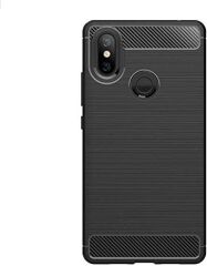 Microcase Xiaomi Mi 8 SE Brushed Carbon Fiber Silikon Kılıf - Siyah AL3332