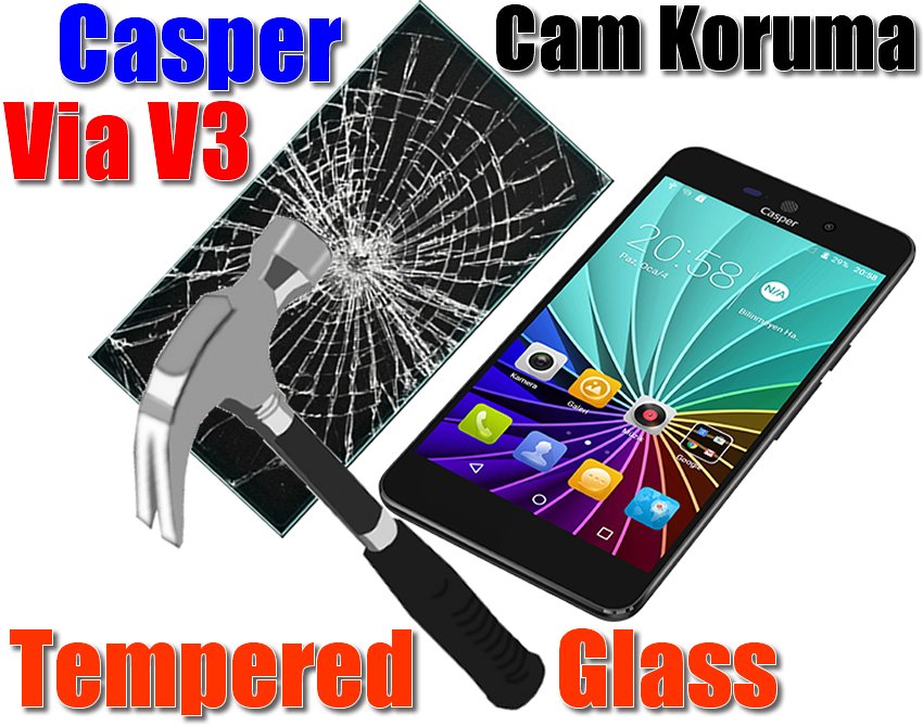 Casper Via V3 Tempered Glass Ön Cam Koruma