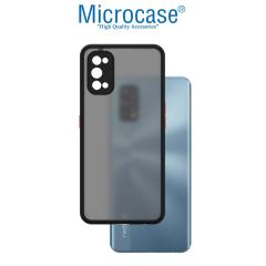 Microcase Realme 7 Pro London Serisi Sert Kılıf - Buzlu Siyah