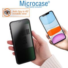 Microcase Xiaomi Redmi A1 / Redmi A1 Plus için Privacy Gizlilik Filtreli Tam Kaplayan Cam Koruma - AL3125