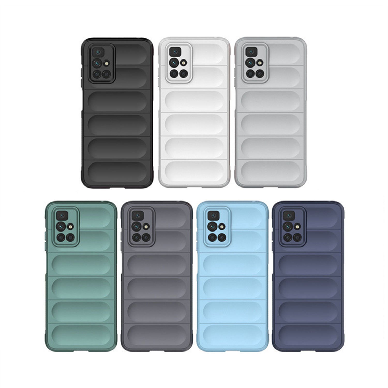 Microcase Xiaomi Redmi 10 4G Miami Serisi Darbeye Dayanıklı Silikon Kılıf - AL3420