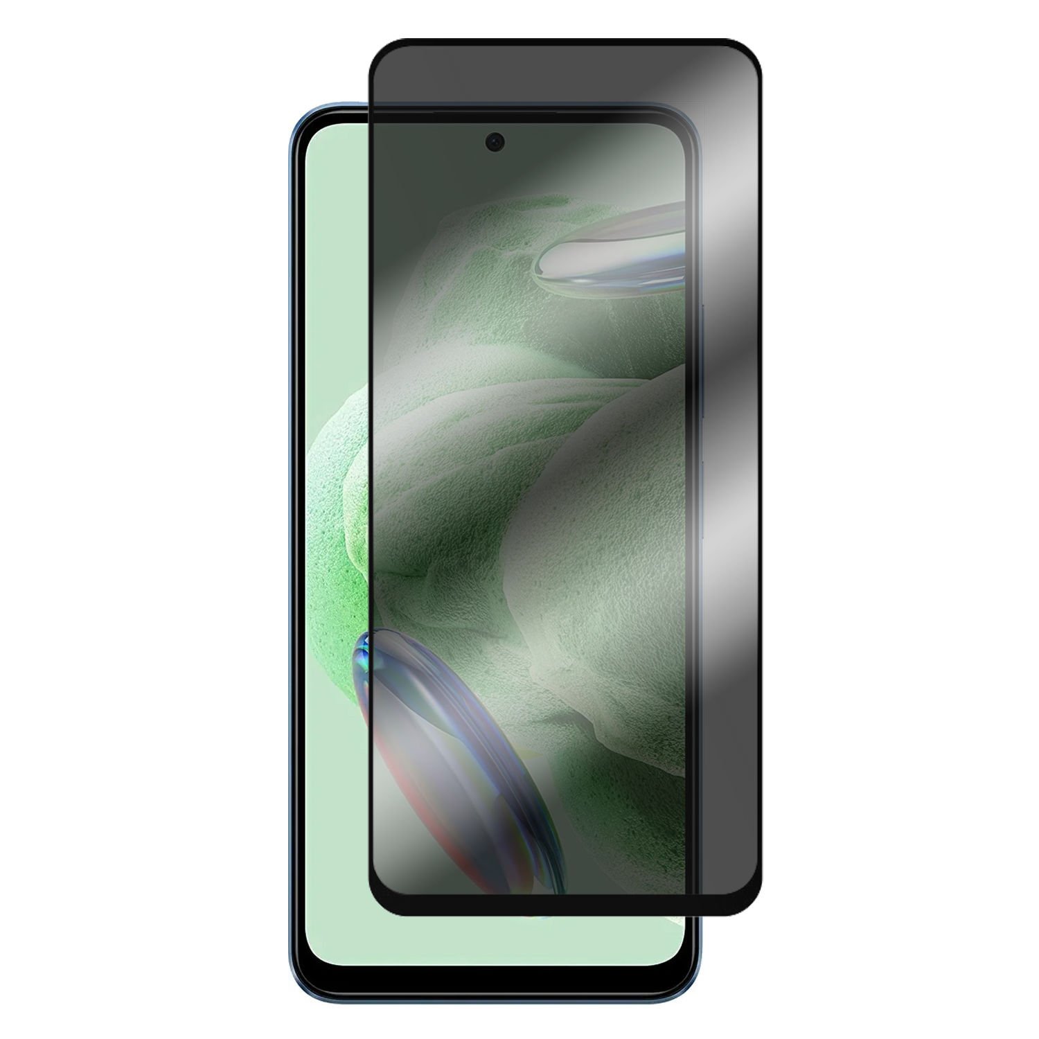 Microcase Xiaomi Redmi Note 12 Global için Privacy Gizlilik Filtreli Tam Kaplayan Cam Koruma - AL3125