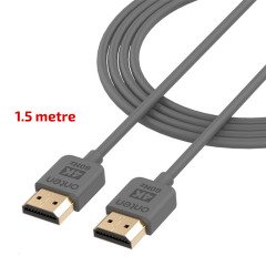 Onten 4Kx2K 60Hz HDMI to HDMI Yüksek Hızlı Ses Görüntü Aktarma Kablosu 1.5 metre Gri - AL2877