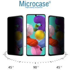 Microcase Xiaomi Redmi Note 12 Global için Privacy Gizlilik Filtreli Tam Kaplayan Cam Koruma - AL3125