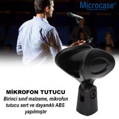 Microcase 180 Derece Ayarlanabilir Universal Mikrofon Tutucu Parça AL4621