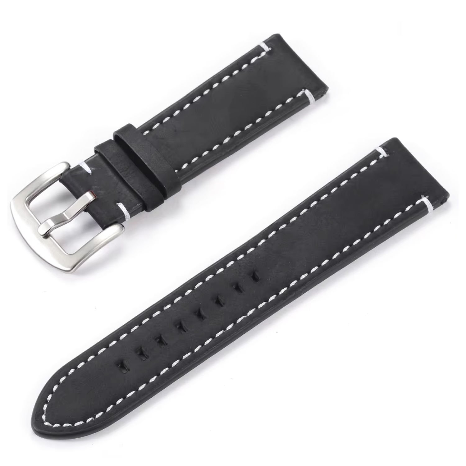 Microcase Universal 22 mm Akıllı Saatler için Tokalı Suni Süet Deri Görünümünde Kordon Kayış - KY86