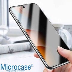 Microcase Xiaomi Redmi Note 12 Pro Global için Privacy Gizlilik Filtreli Tam Kaplayan Cam Koruma - AL3125