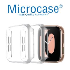 Microcase Oppo Watch 41 mm Önü Kapalı Silikon Kılıf - Şeffaf