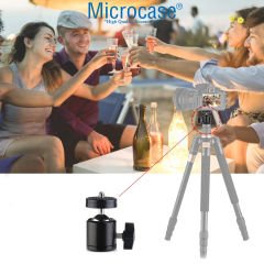 Microcase 360 Derece Ayarlanabilir Metal  3/8 Tripod Monopod Işık Standı Başlığı AL4622